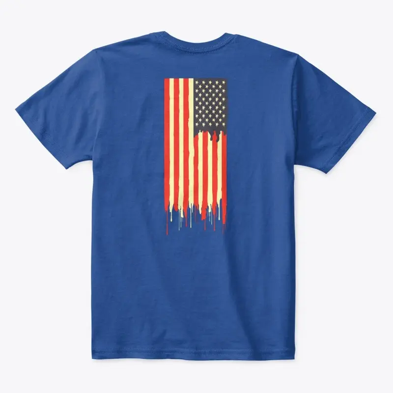 Proud American - Dripping Flag