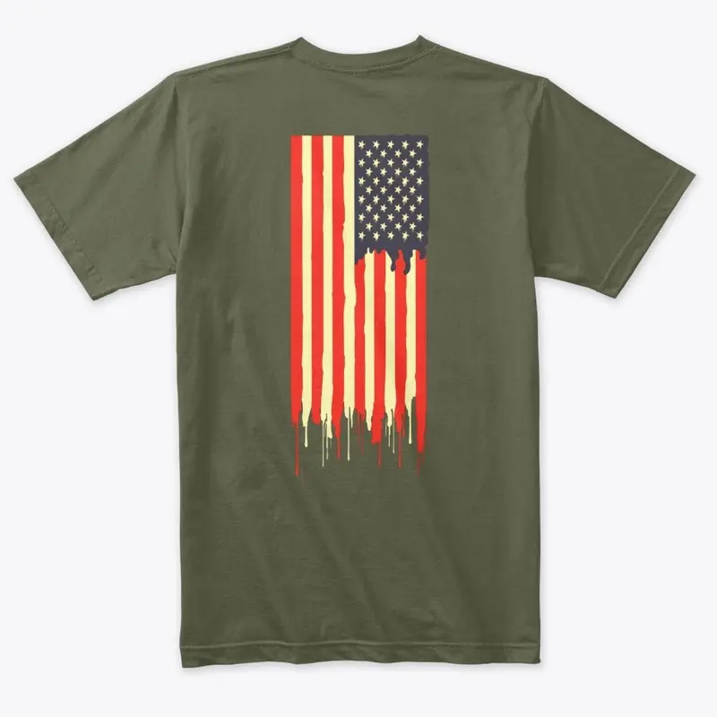 Proud American - Dripping Flag